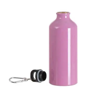 600ml Al_Pink2 Sublimation Blanks : 20oz Candy Coloured Aluminum Bottles