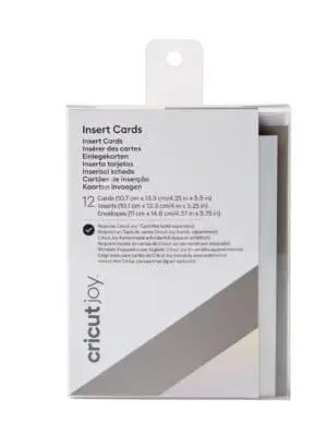 78143218 5808797506 2008043 : Cricut Joy Insert Cards 12 : Pack (Grey/Holo) : (Joy)