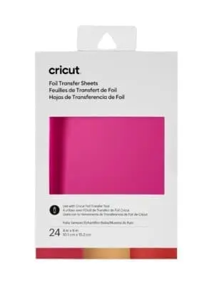 2008717 - Cricut Transfer Foil Sheets Sampler 10x15cm 24 sheets (Ruby)  