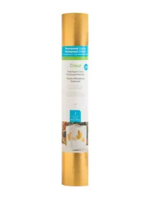 85894875 2954416177 2007741 - Cricut Premium Vinyl perm 30 5 cm x 122 cm (Textured Metallic Gold)