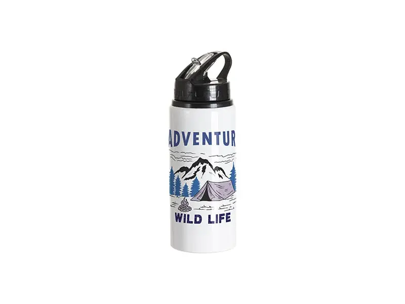 BLH13W-600BK_image Sublimation Blanks : 20oz Coloured Flip Lid Aluminum Tumblers