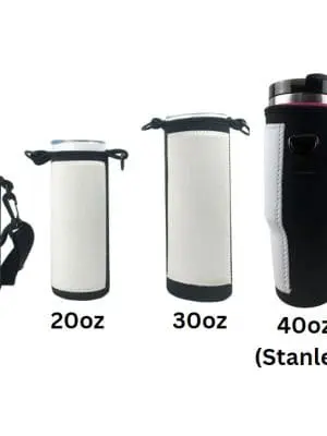 Sublimation Blanks : 20 & 40oz Neoprene Tumbler Shoulder Holder