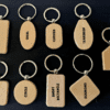 Bamboo Wooden Keyrings for Engraving