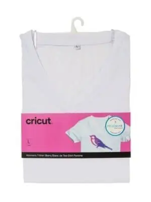 Cc-inf-ink-f.shirt-l zv78 2007908 - Cricut Infusible Ink Women's White T-Shirt (L)