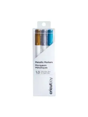 Cc-med-point-markers-3pk vkr7 2008071 Cricut Joy Medium Point Markers 3-pack (Gold Silver Blue)