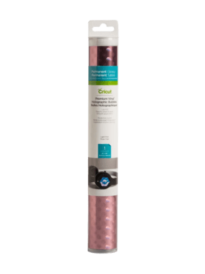 Cc-prem-vinyl-holo-bub-lp wrw1 2006554 : Cricut Premium Vinyl Holo Bubbles Light Pink 12X48 (Maker / Explore)