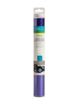 Cc-prem-vinyl-holo-bub-uv gzsh 2006548 : Cricut Premium Vinyl Holo Bubbles Ultraviolet 12X48 (Maker / Explore)