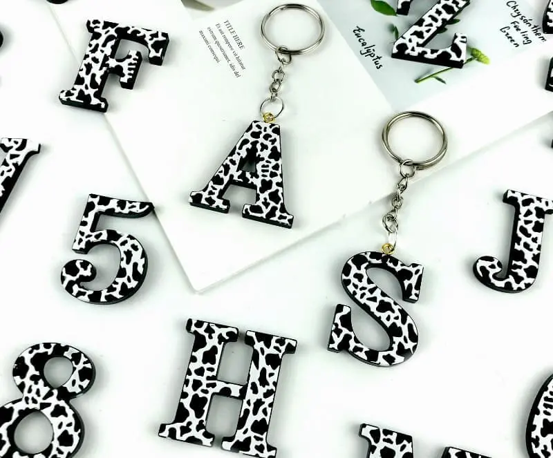 Cheetha3 Resin & Epoxy : Alpha Leopard, Cow or Cheetah Keychain Silicone Mould