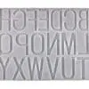 LargeSlim5 Resin & Epoxy : Alpha Large Slim Keychain Silicone Mould