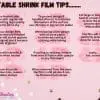 Arts & Crafts : Printable Shrink Film for Inkjet (Pack of 5 A4 Sheets)