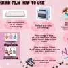 Arts & Crafts : Printable Shrink Film for Inkjet (Pack of 5 A4 Sheets)