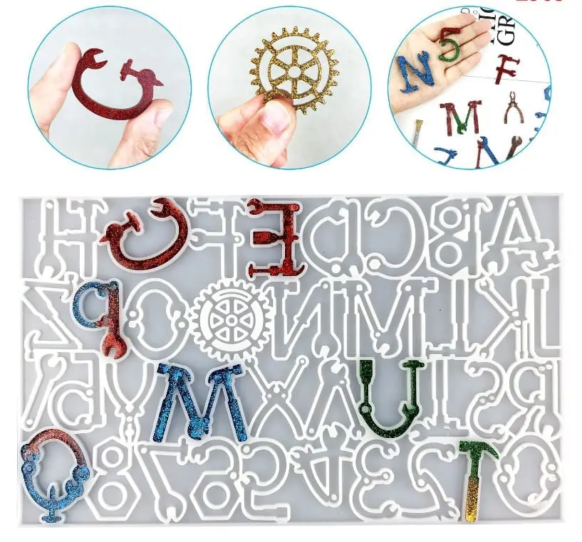 Tool2 Resin & Epoxy : Alpha Tool Shaped Keychain Silicone Mould