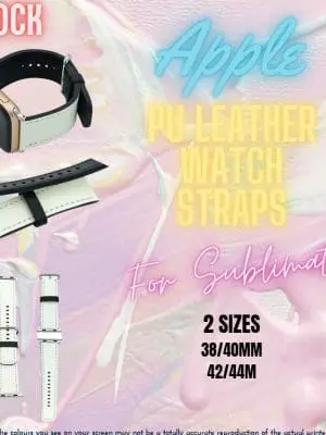 Sublimation Blanks : PU Leather Apple Watch Straps