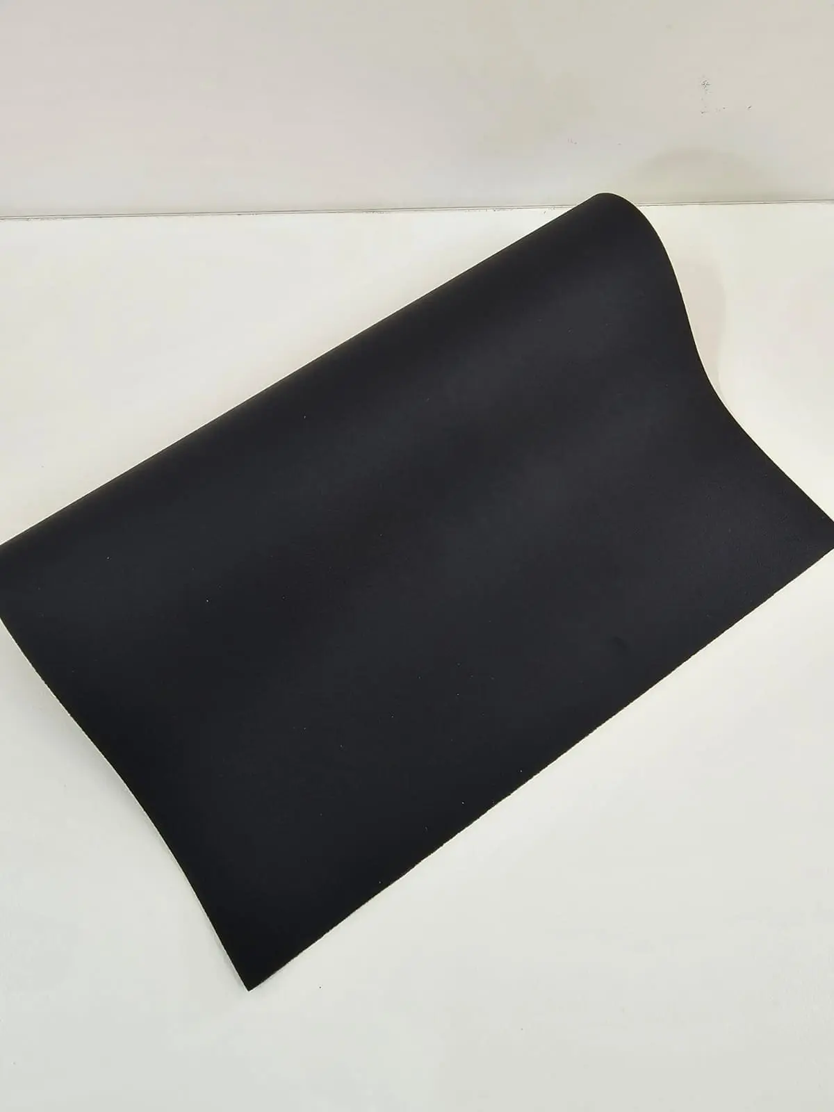 Black Smooth Faux Leather : 1 Piece Black Smooth
