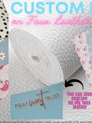 Faux Leather : Print on Demand Your Design or Shade