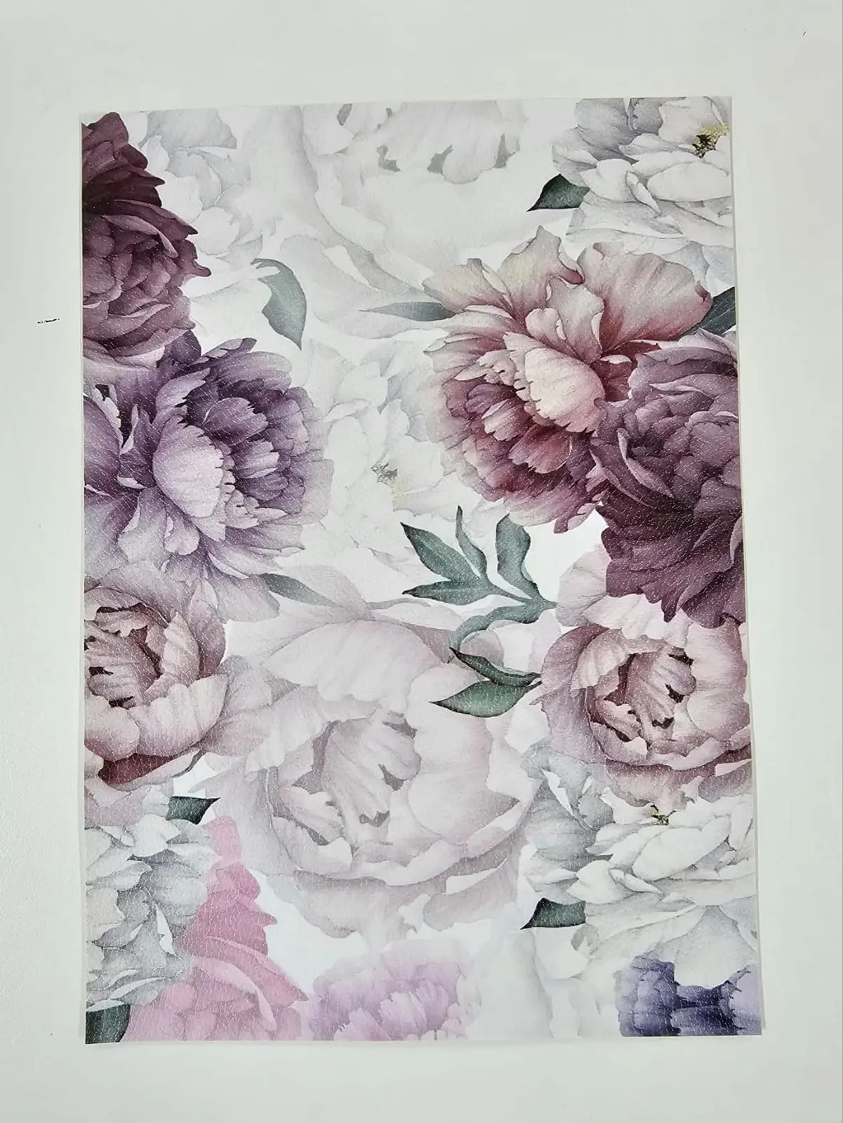 Faux Leather : 1 Piece Peonies in Bloom (PON1)