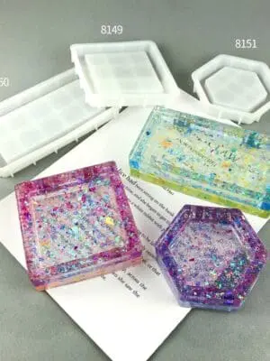 Trinket Moulds2 Resin & Epoxy : Jewellery/Trinket Tray Silicone Moulds