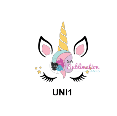 3D UV Stickers : Unicorn Sticker (Code UN1)