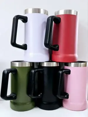Tumblers : 23oz Steel Beer Mugs