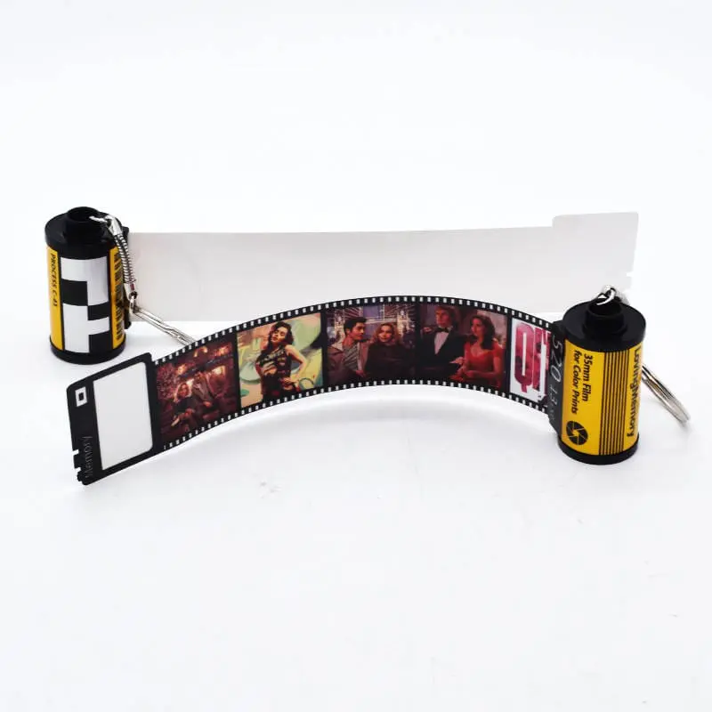 FilmKeychain_6 Sublimation Blanks : Film Keychains