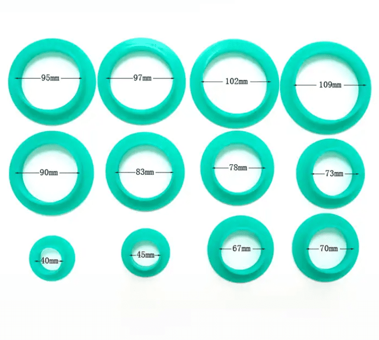 Epoxy Spinit Cup & Tumbler Spinner Consumables : 12 Piece Various Sized Protector Tumbler Silicone Shields