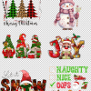 3D UV Stickers : A4 Christmas Variety Sheet 3