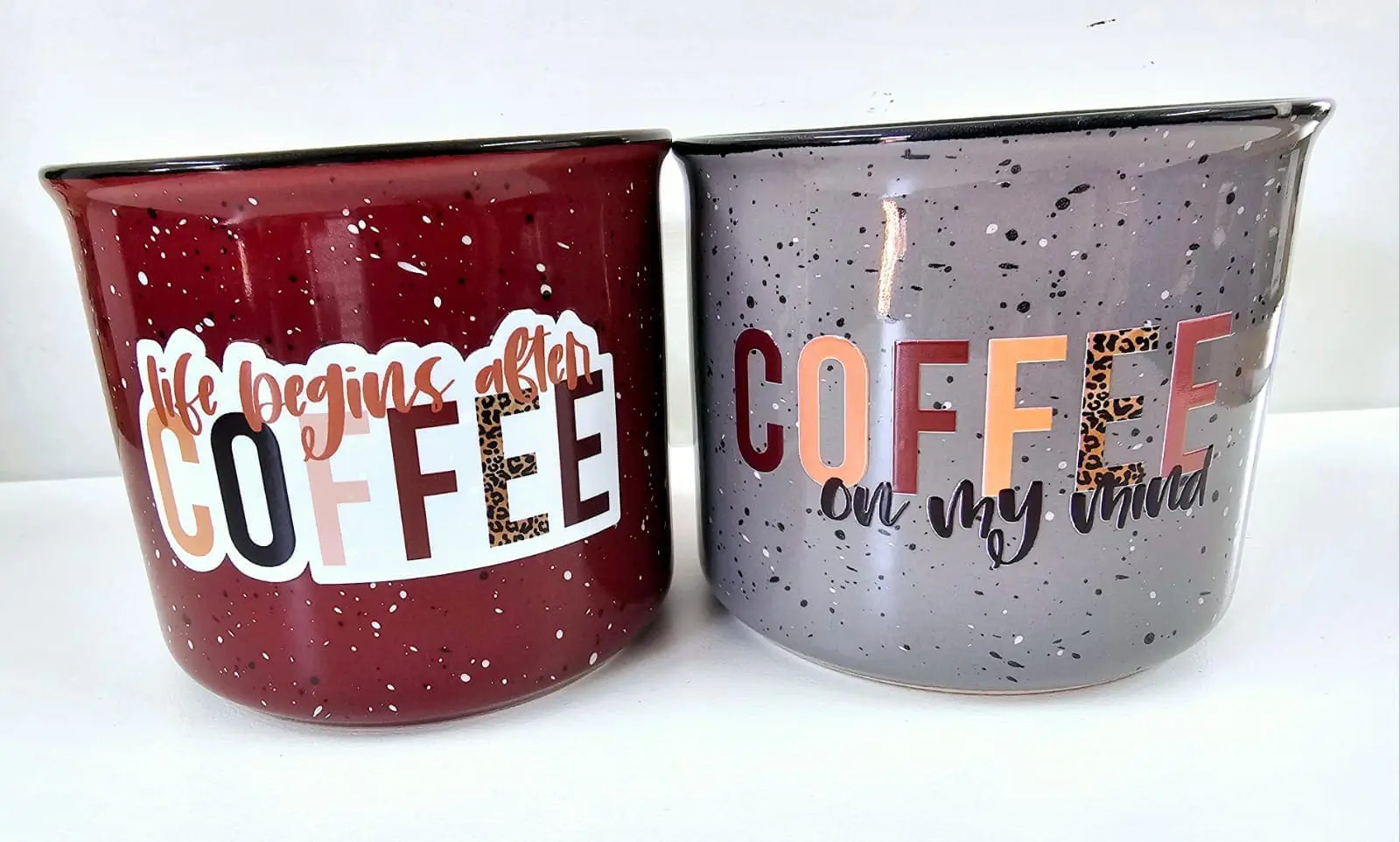 CoffeeMugCoff12 3D UV Stickers : Coffee Themed 4 Sticker Combo (Code Coff1)