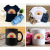 Design Corner : Teacher Life Rainbow Apple Design [Available in white & black text options] (SASDESIGN_TEA2)
