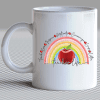 Design Corner : Teacher Life Rainbow Apple Design [Available in white & black text options] (SASDESIGN_TEA2)