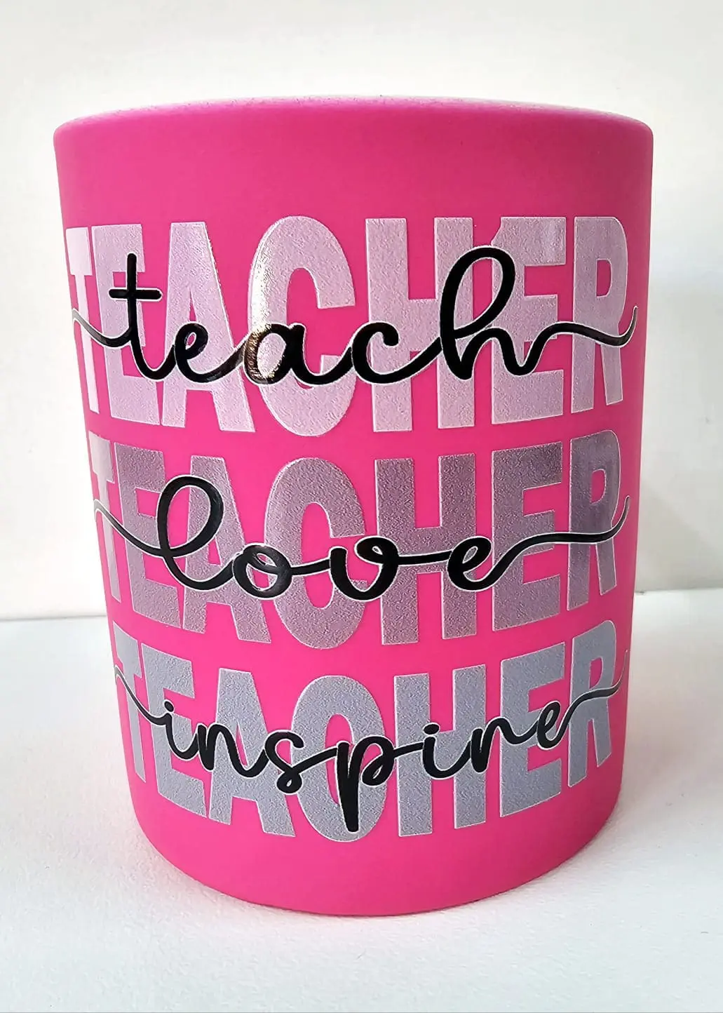 Teacher TEA1 Mug2 3D UV Stickers : TEACHER (Teach, Love, Inspire) - TEA1