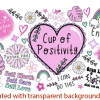 11ozMugCupofPositivityWebsite2 3D UV Stickers : Cup of Positivity (11oz Mug, 12oz, 16oz Libbey/Cola Glass & 20oz Straight Tumbler)