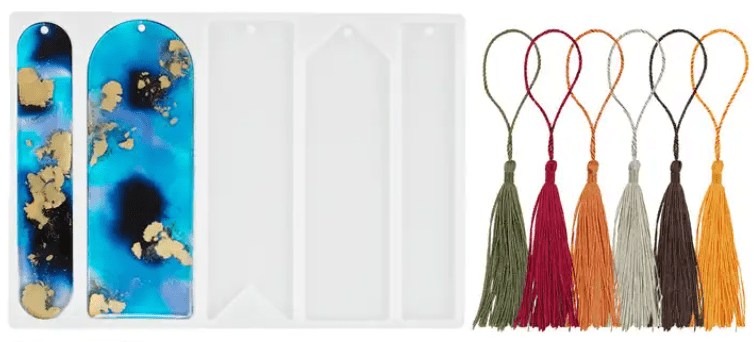 BookmarkMoulds_1c Resin & Epoxy : Bookmark Silicone Moulds