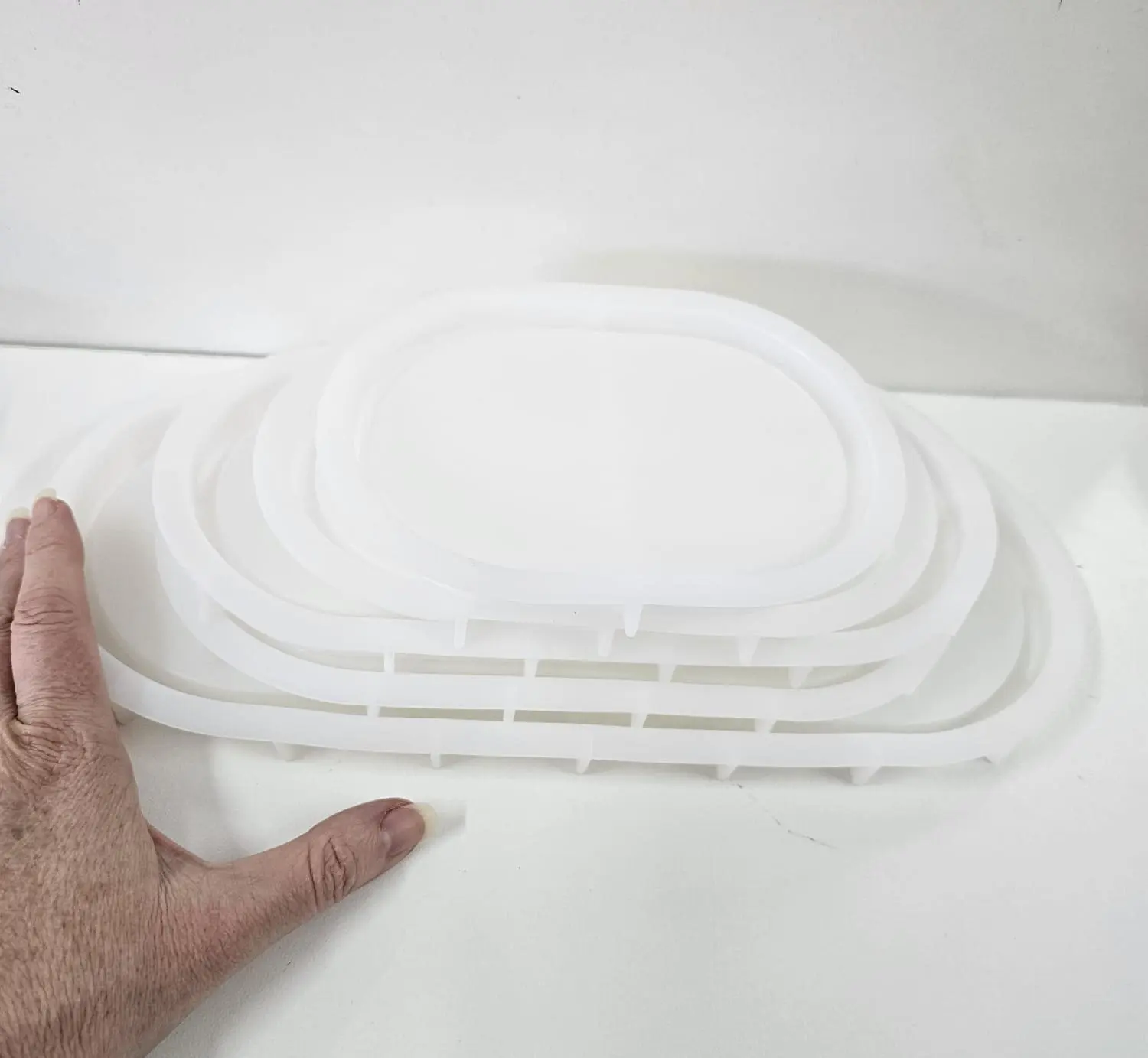Resin & Epoxy : Oval Tray Moulds (5 Different Sizes)