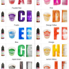 Resin Supplies : 24color 10ml Alcohol Ink Diffusion Resin Pigment Set
