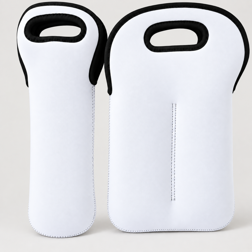 Sublimation Blanks : Blank Sublimation Neoprene Wine Bottle Bag – Single & Double