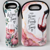 Sublimation Blanks : Blank Sublimation Neoprene Wine Bottle Bag – Single & Double