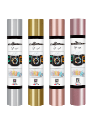 Precious Metals Economical Range Teckwrap : Permanent Precious Metal (Gold, Silver & Rose Gold) (30 by 30cm)