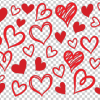 3D UV Stickers : Red Heart Wrap (11oz Mug, 12oz, 16oz Libbey/Cola Glass VT1)