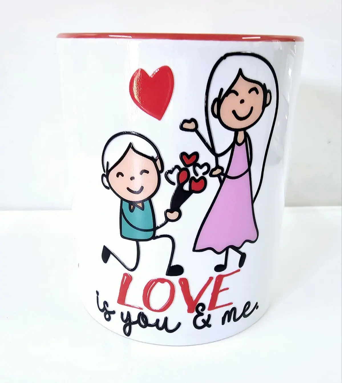 Valentine VT3 Print_2 3D UV Stickers : Valentine Love is you & me / Liefde is ek en jy (VT3)