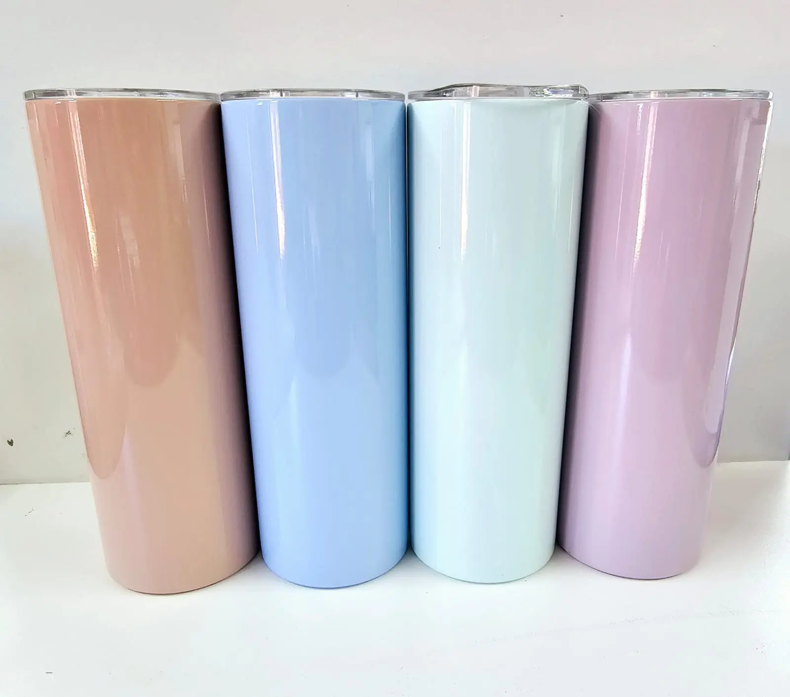 20ozColouredTumblers_Pastel Sublimation Blanks : 20oz Straight Macaron Coloured Tumblers for Sublimation