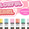 Colourful Pearl Teckwrap : Colour Pearl Adhesive Range (30 by 30cm)