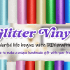 Glitter adhesive vinyl INTWC4243_b Teckwrap : Permanent Glitter Adhesive Vinyl Range (30 by 30cm)