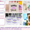 Glitter adhesive vinyl INTWC4243_f Teckwrap : Permanent Glitter Adhesive Vinyl Range (30 by 30cm)