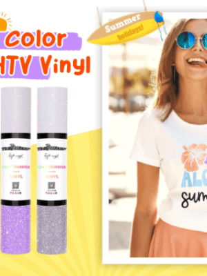 Teckwrap : UV Glitter Colour Changing HTV Range (30 by 30cm)