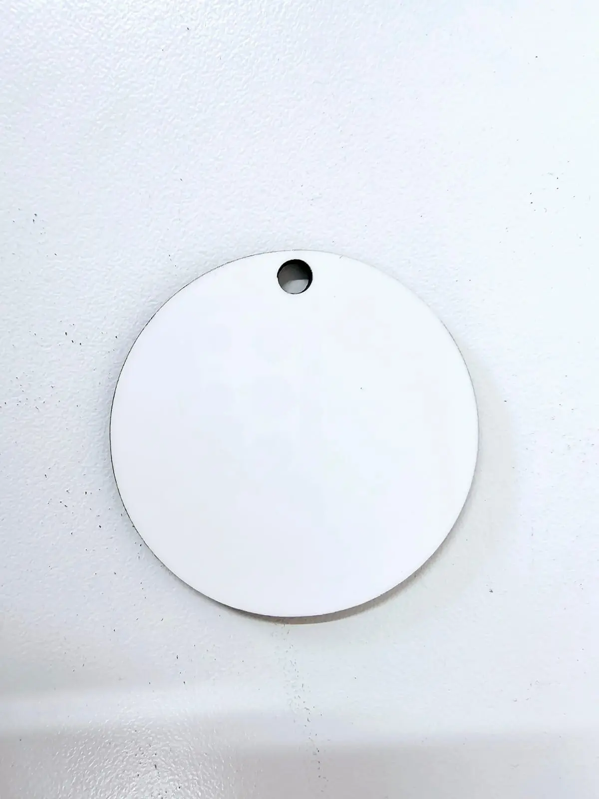 Laser Sublimation Blanks : Super Glossy 3mm Single or Double Sided Sublimation MDF 4,5 & 6cm Disc + 30mm Silver Split Keyring