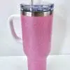 Pink2 Sublimation Blanks : 40oz Glitter Tumblers (Stanley Dupe)