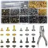 Arts & Crafts : 480 Piece Leather Double Sided Rivets Set With Tools