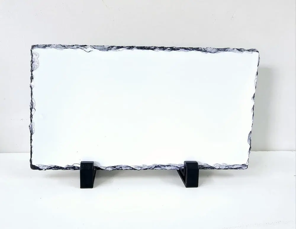 Sublimation Blanks : Matte Slate stone, Large Rectangle (21.5by 11.5cm) Sublimation (ZZ)