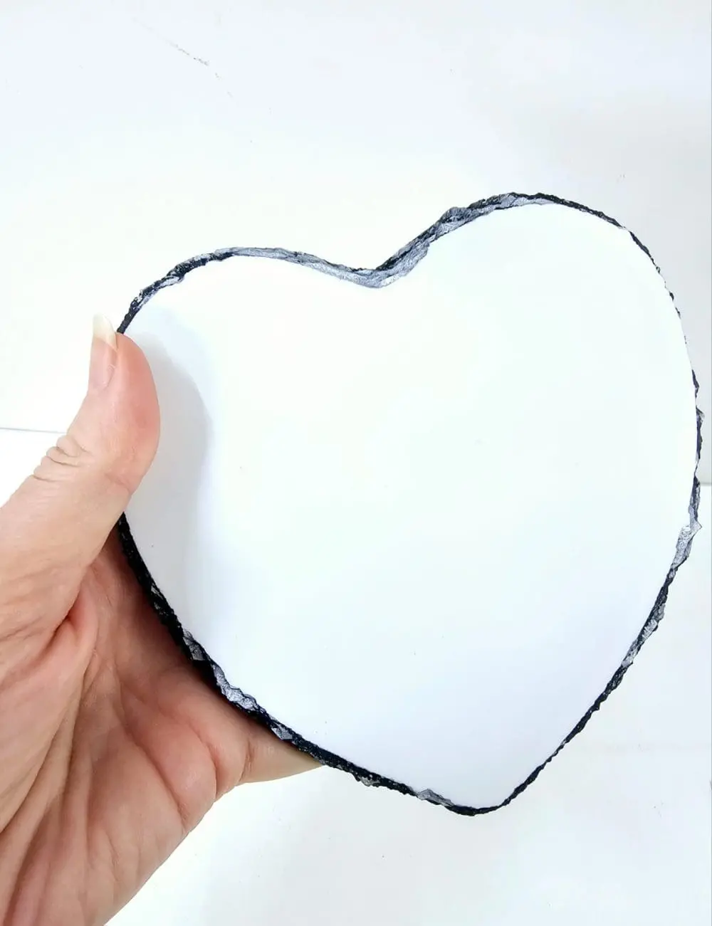 StoneSlateHeart1 Sublimation Blanks : Matte Slate stone, Heart (14cm) for Sublimation (ZZ)
