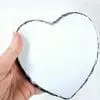 StoneSlateHeart1 Sublimation Blanks : Matte Slate stone, Heart (14cm) for Sublimation (ZZ)